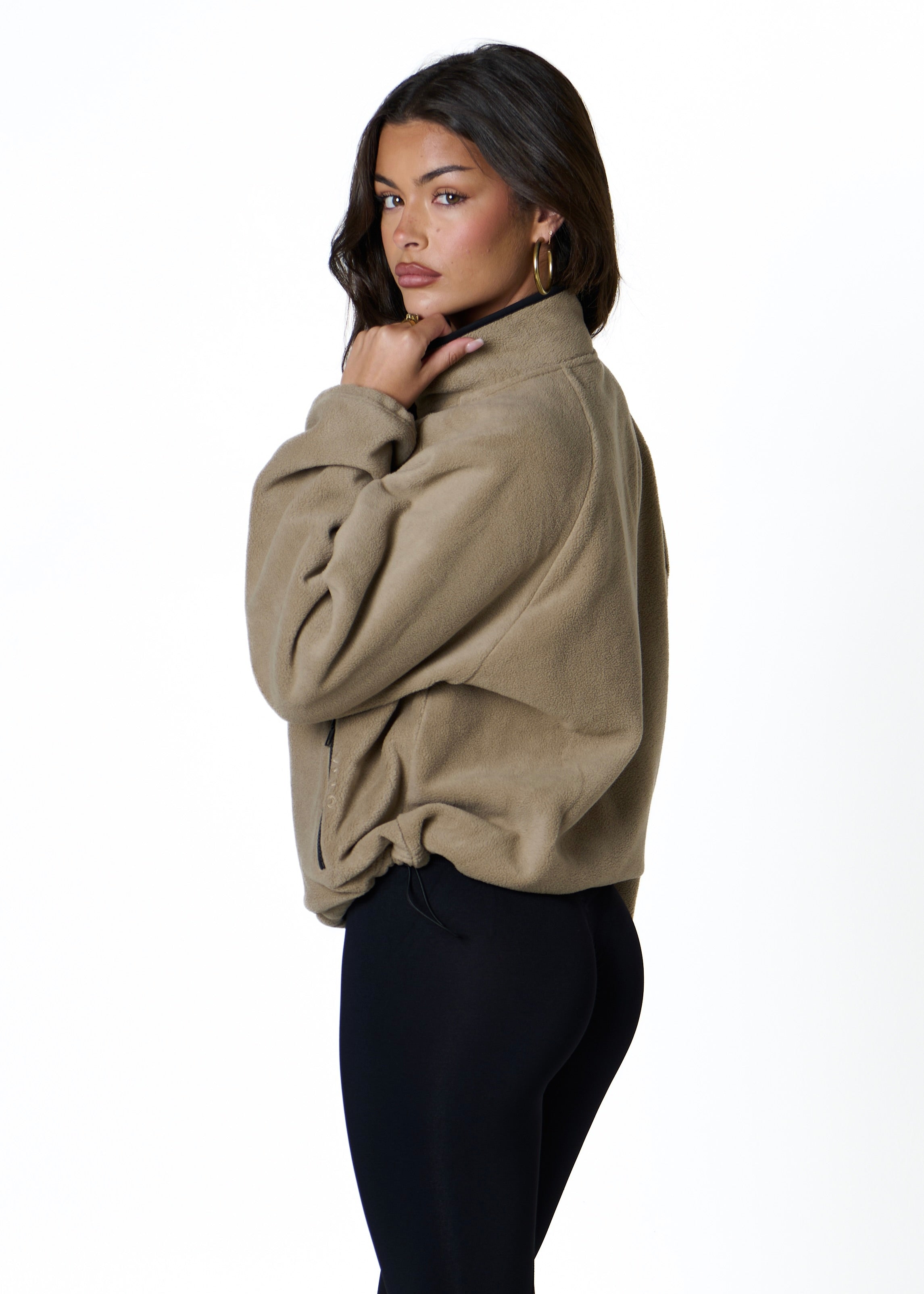 FLEECE ZIP - LATTE