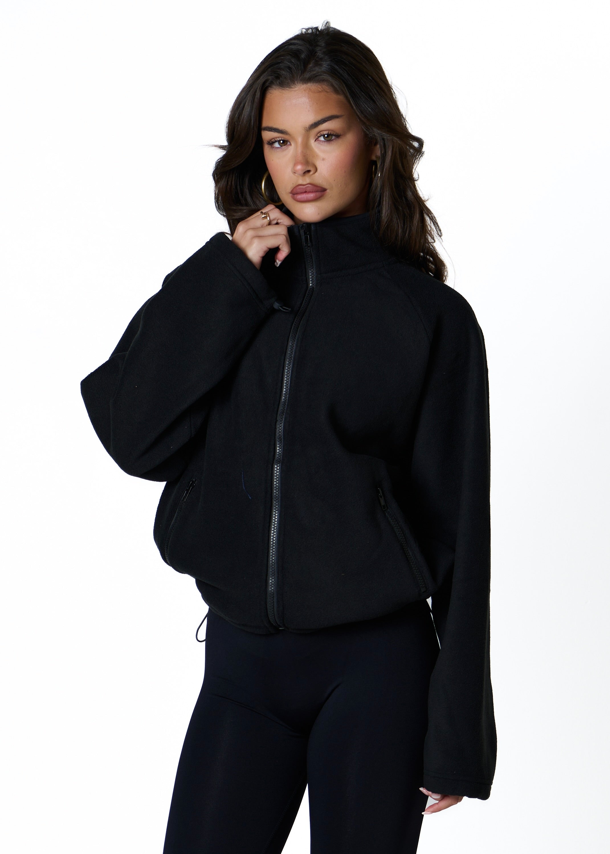 FLEECE ZIP - BLACK