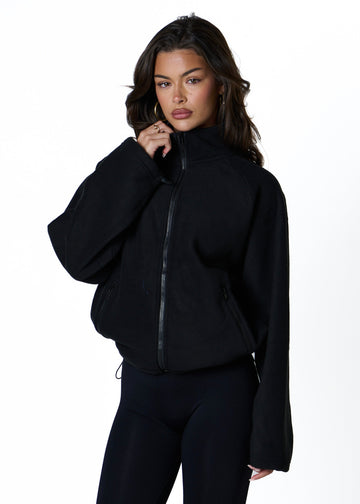 FLEECE ZIP - BLACK