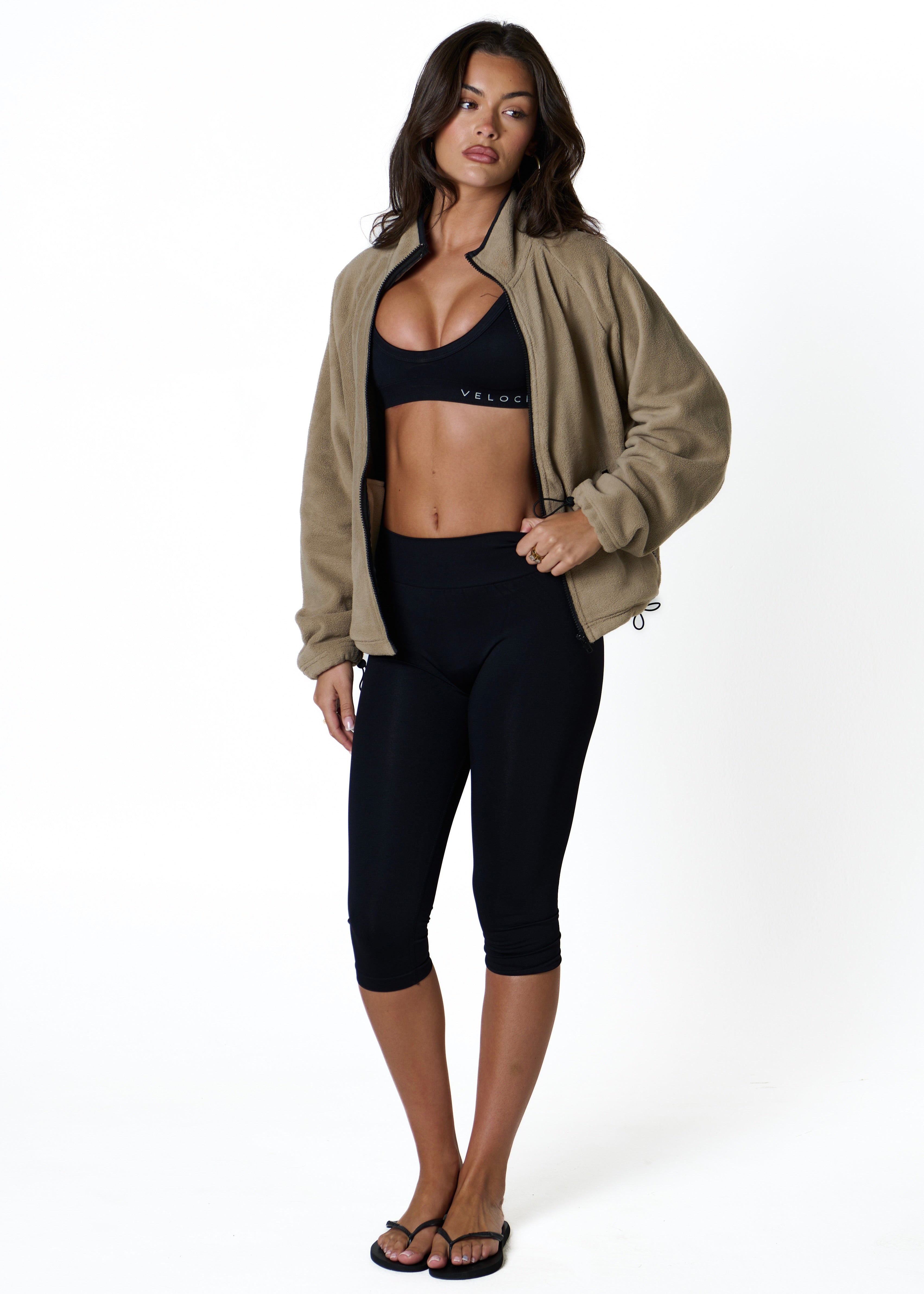 FLEECE ZIP - LATTE