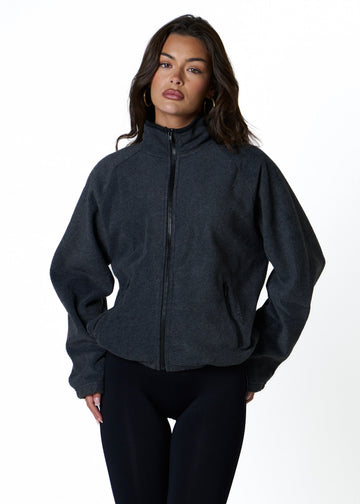 FLEECE ZIP - CHARCOAL