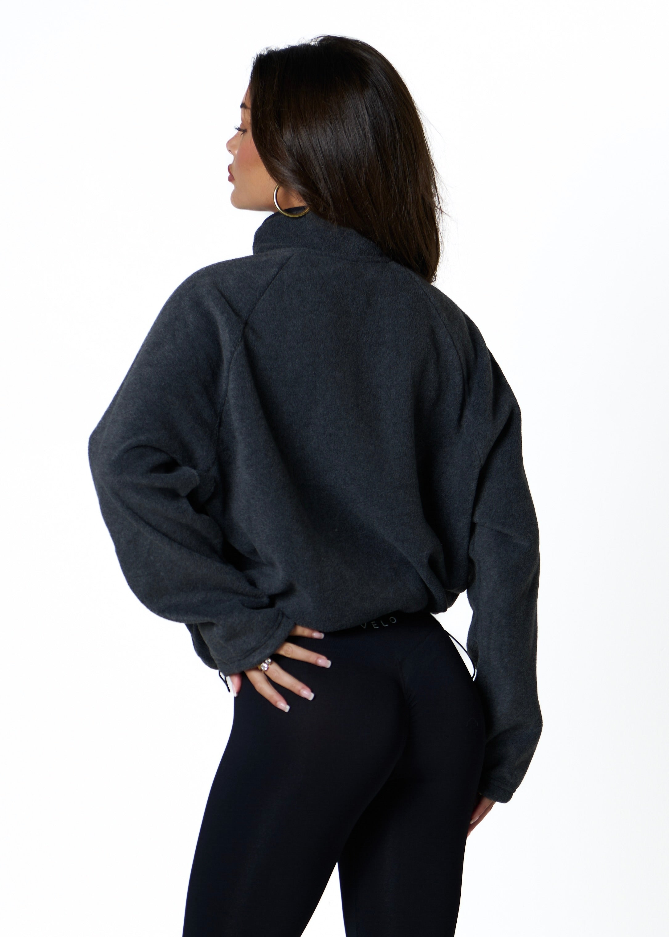 FLEECE ZIP - CHARCOAL