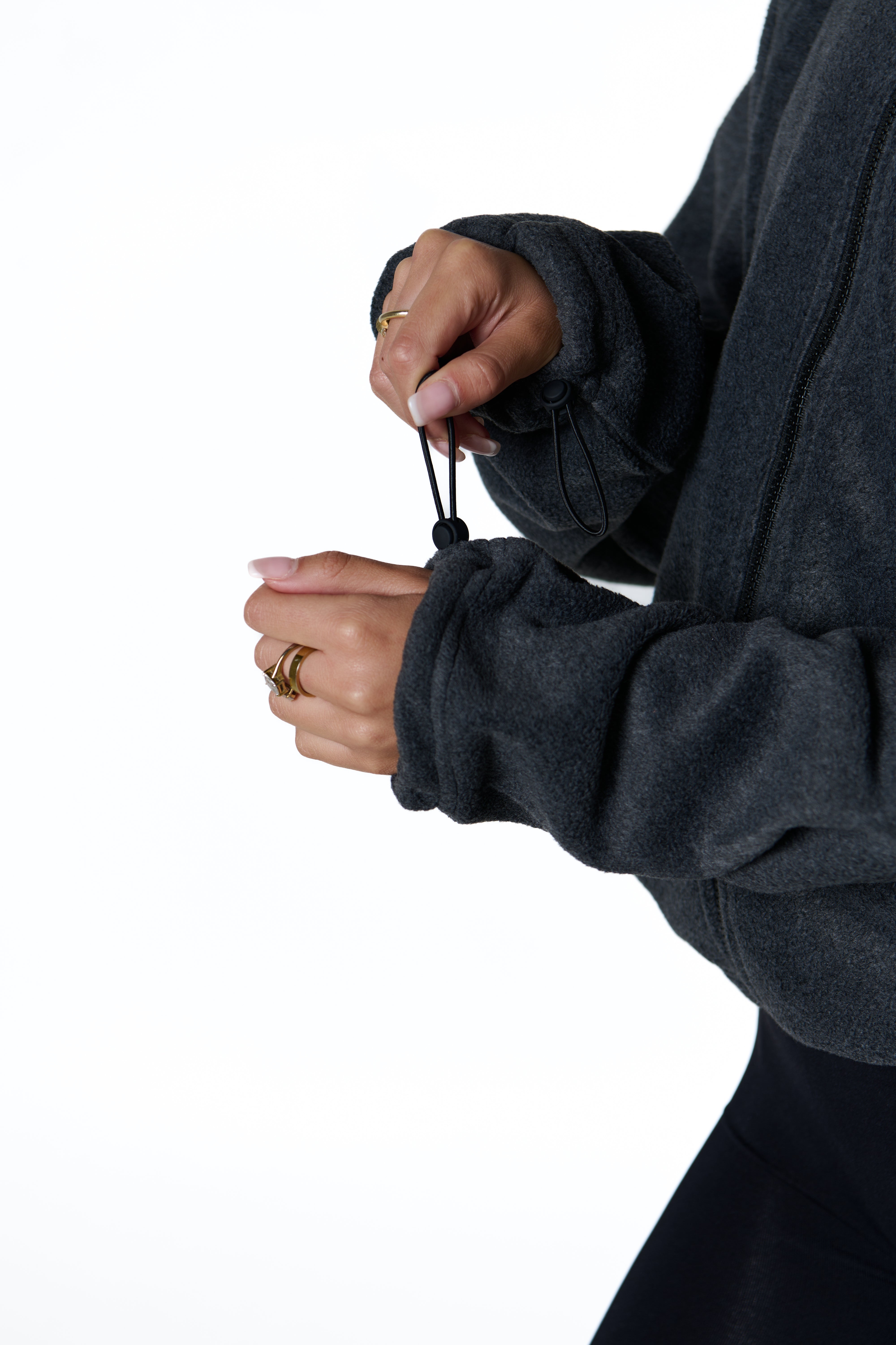 FLEECE ZIP - CHARCOAL