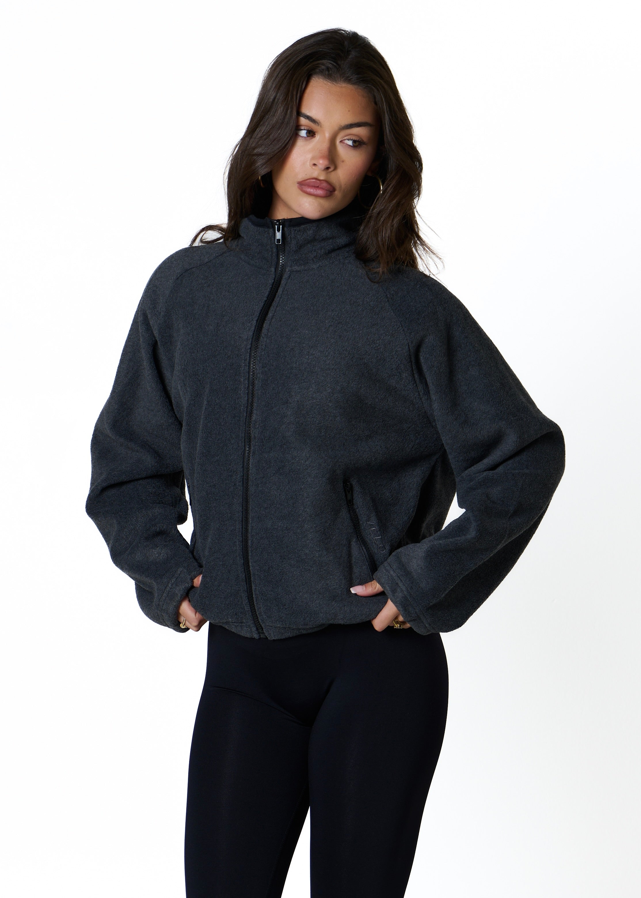 FLEECE ZIP - CHARCOAL