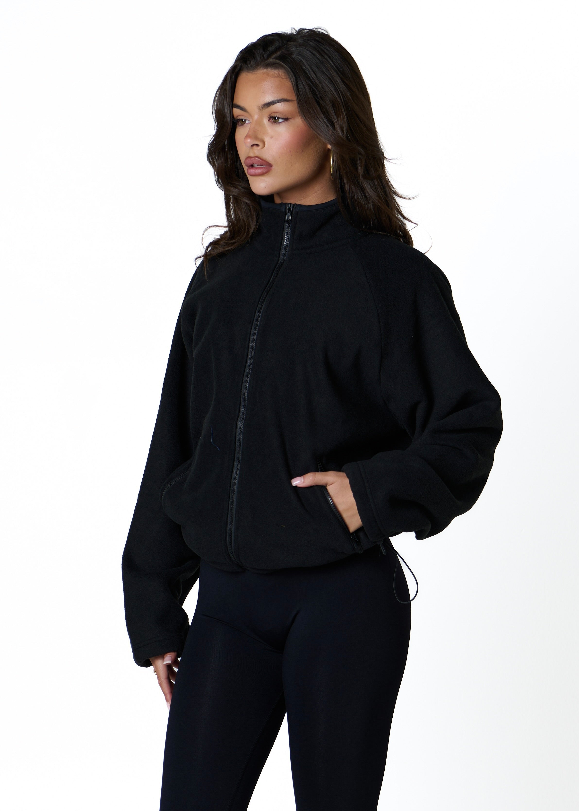 FLEECE ZIP - BLACK