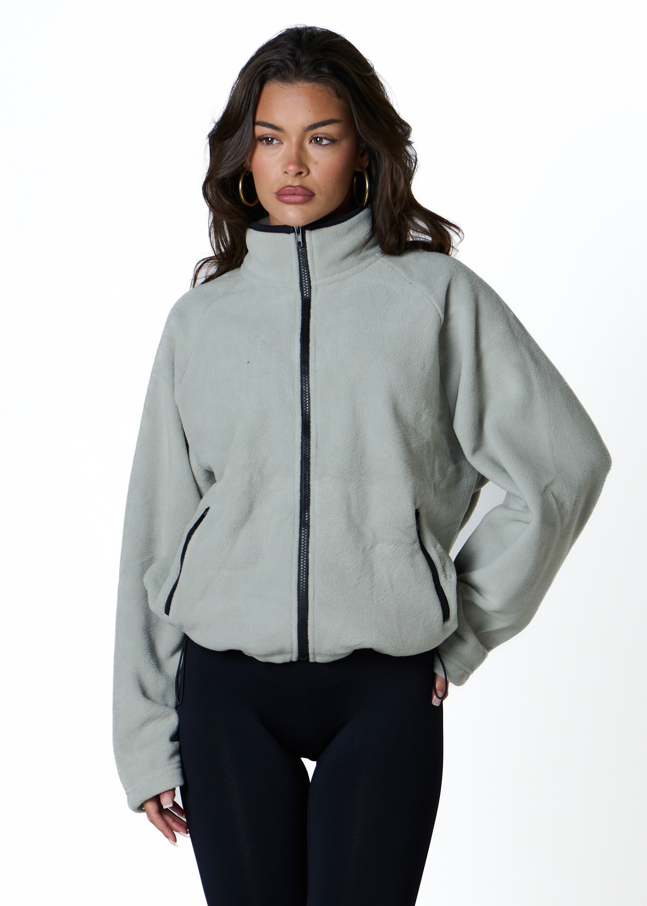 FLEECE ZIP - LIGHT GREY