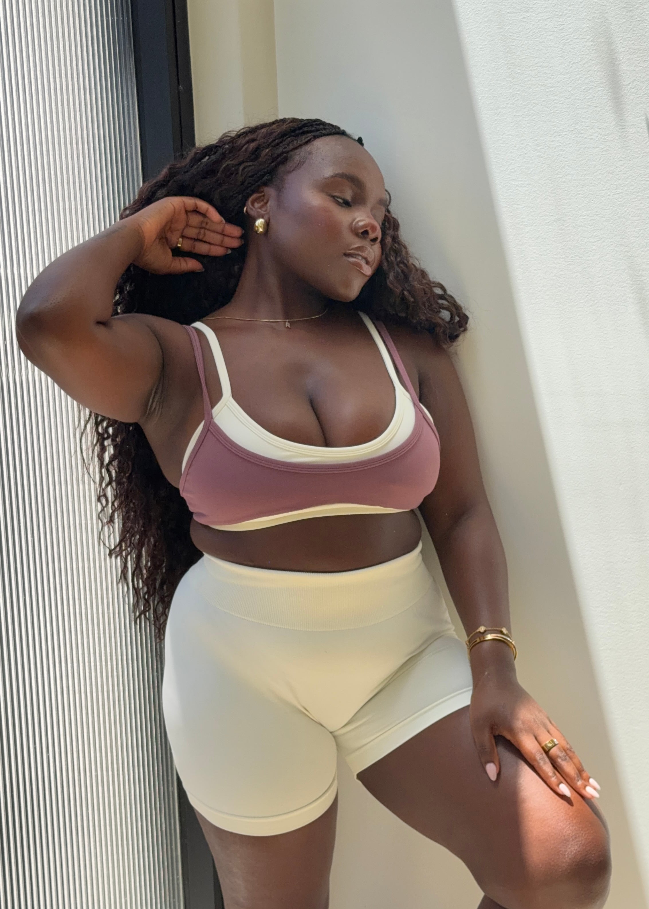 TWO TONE BRA - CINNAMON