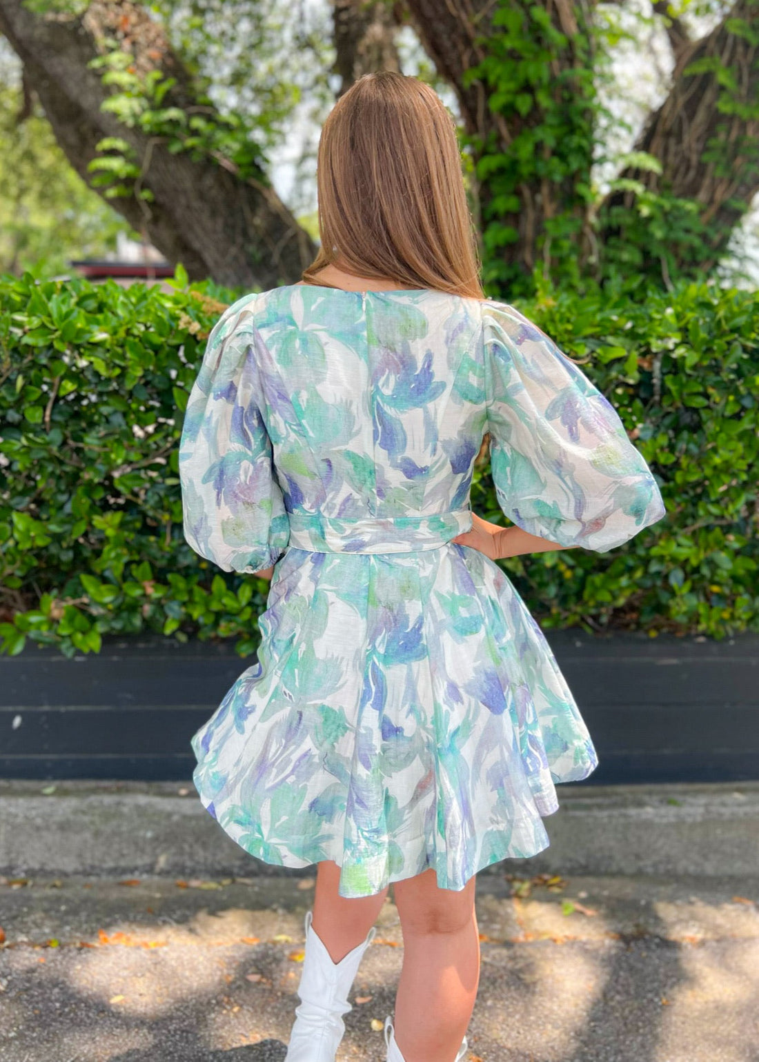 ALEXIS BELTED MINI DRESS