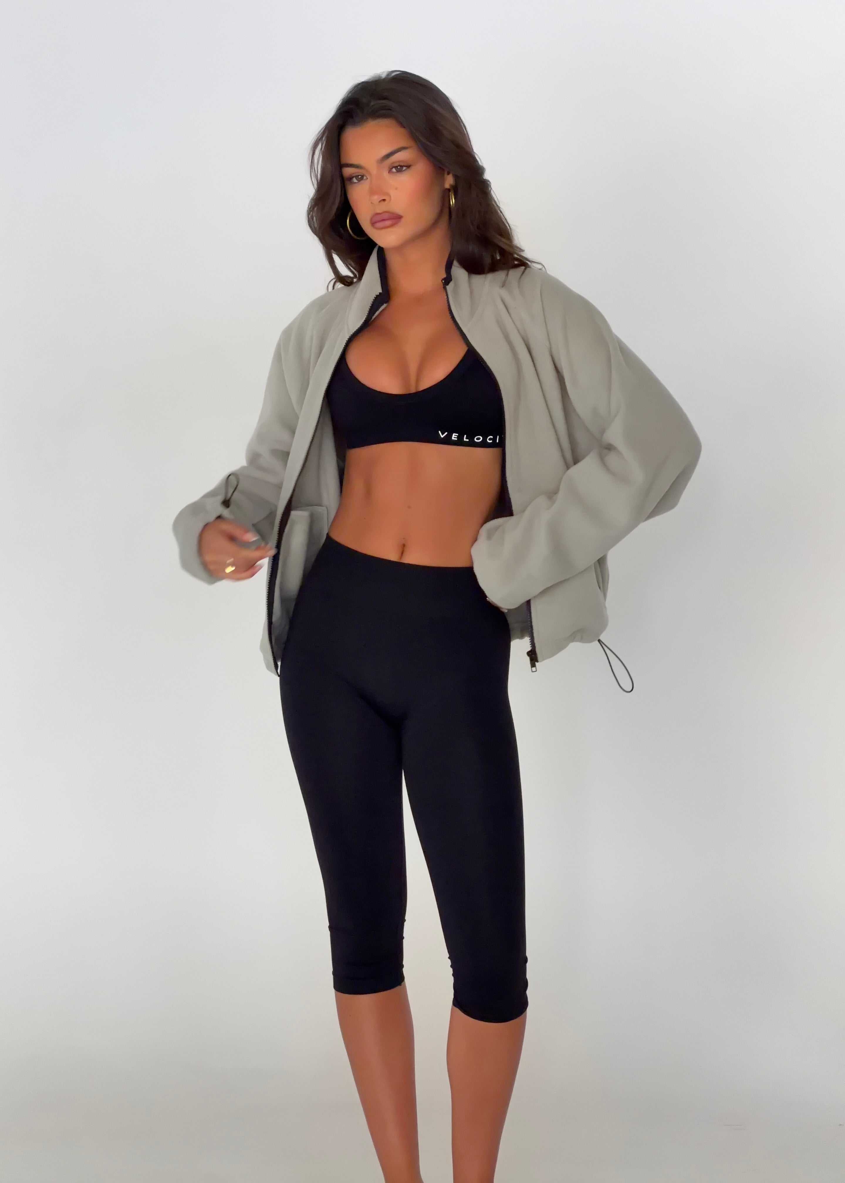 FLEECE ZIP - LIGHT GREY