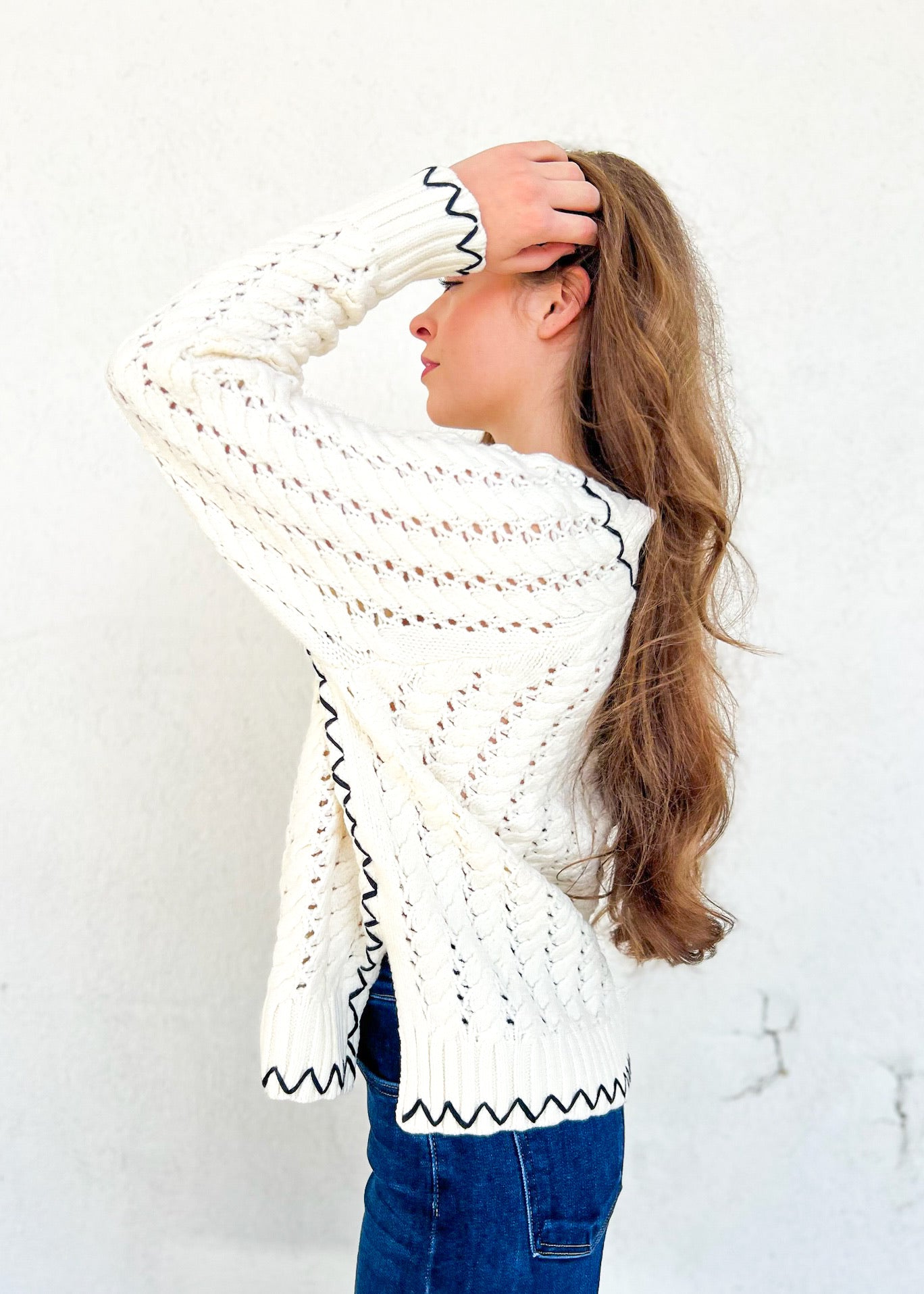 LUCY CABLE KNIT SWEATER