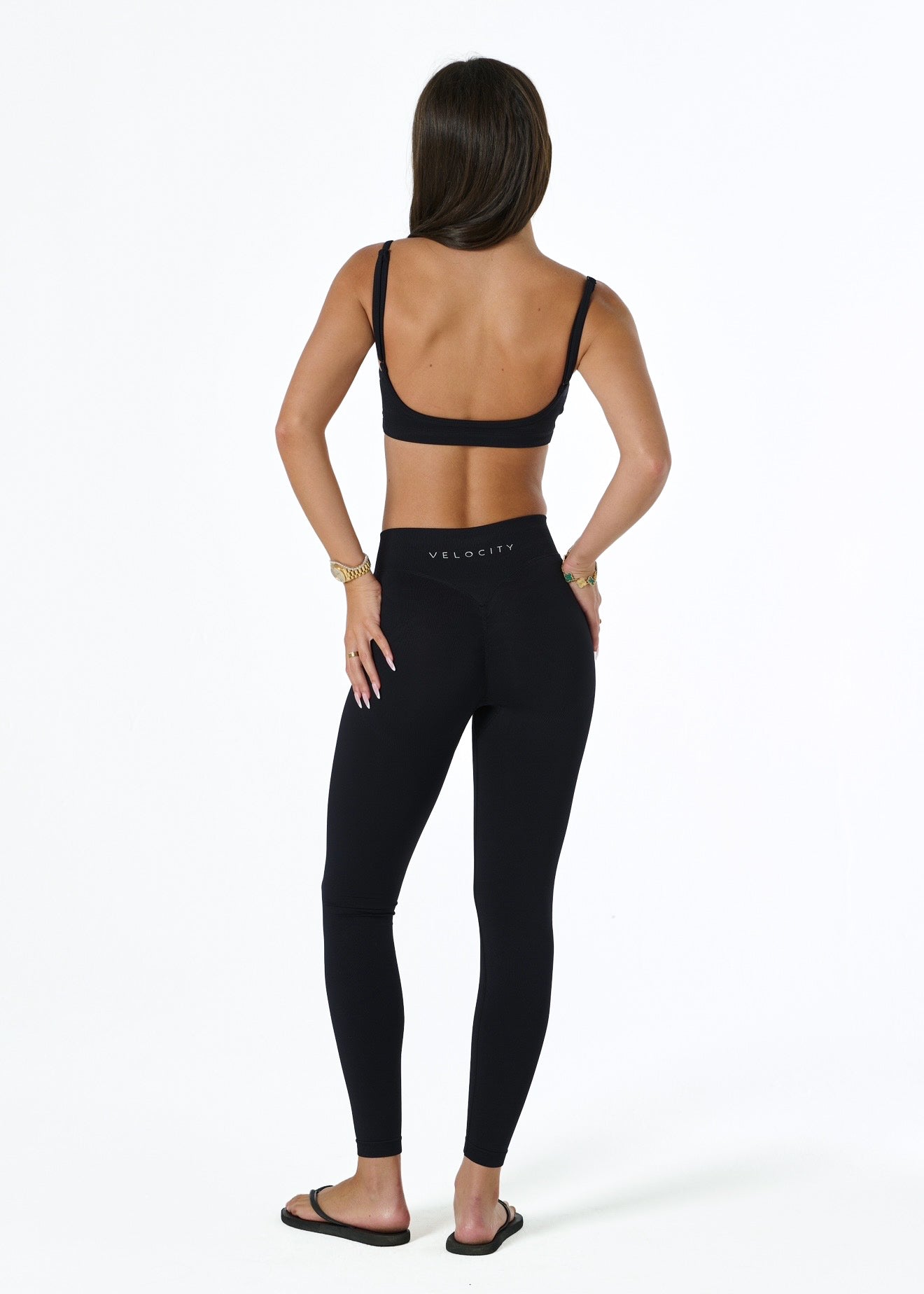 SIGNATURE TRIANGLE BRA - LIQUORICE