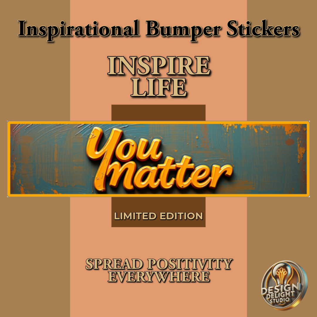 Add a Pop of Positivity with Our Bold ¡®You Matter¡¯ Sticker ¨C Perfect for Any Surface!