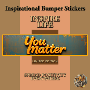 Add a Pop of Positivity with Our Bold ¡®You Matter¡¯ Sticker ¨C Perfect for Any Surface!
