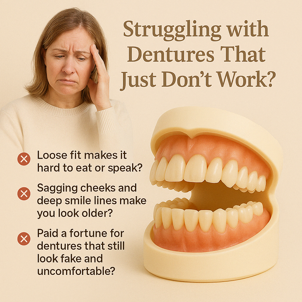 InstaFit Comfort Dentures - Get a Secure, Natural Smile You Mold at Home