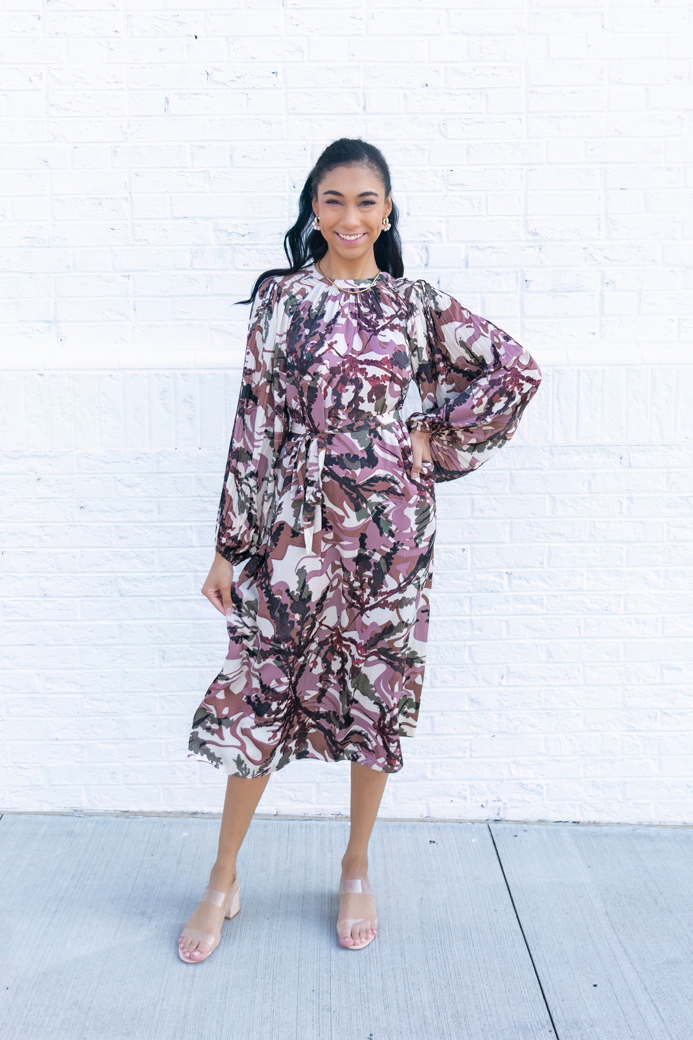 LILA MIDI DRESS
