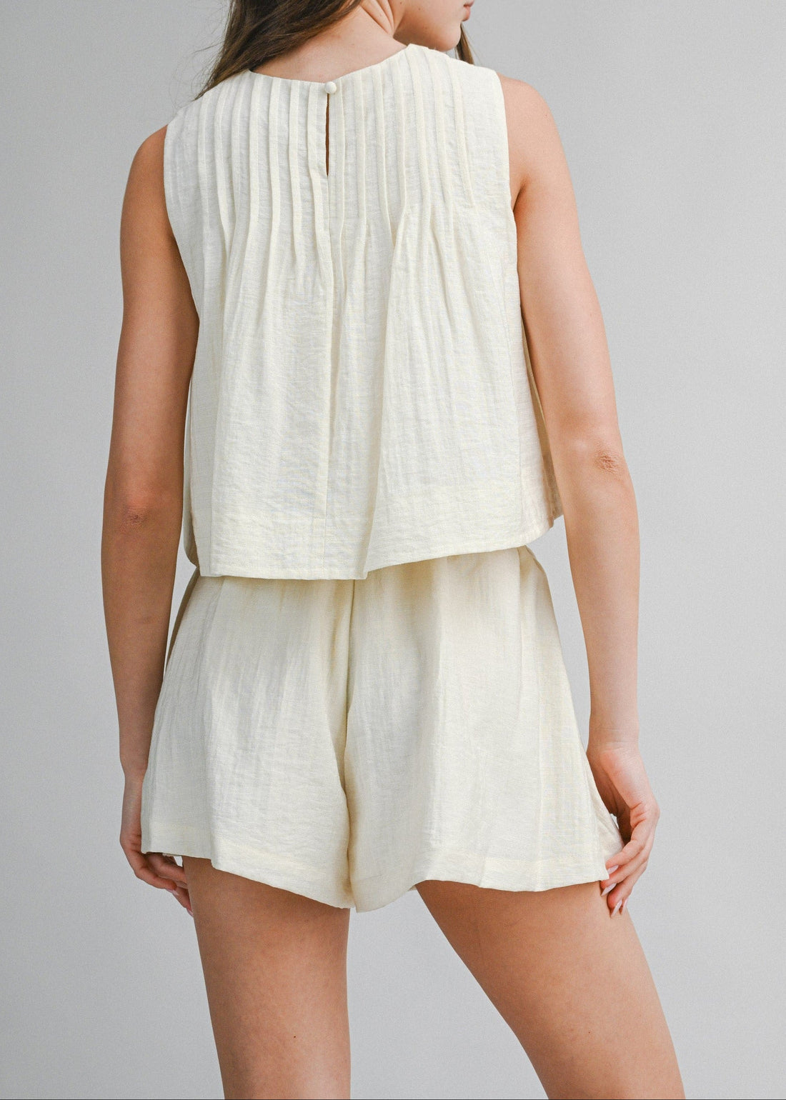 KENDALL PLEATED CROP TOP