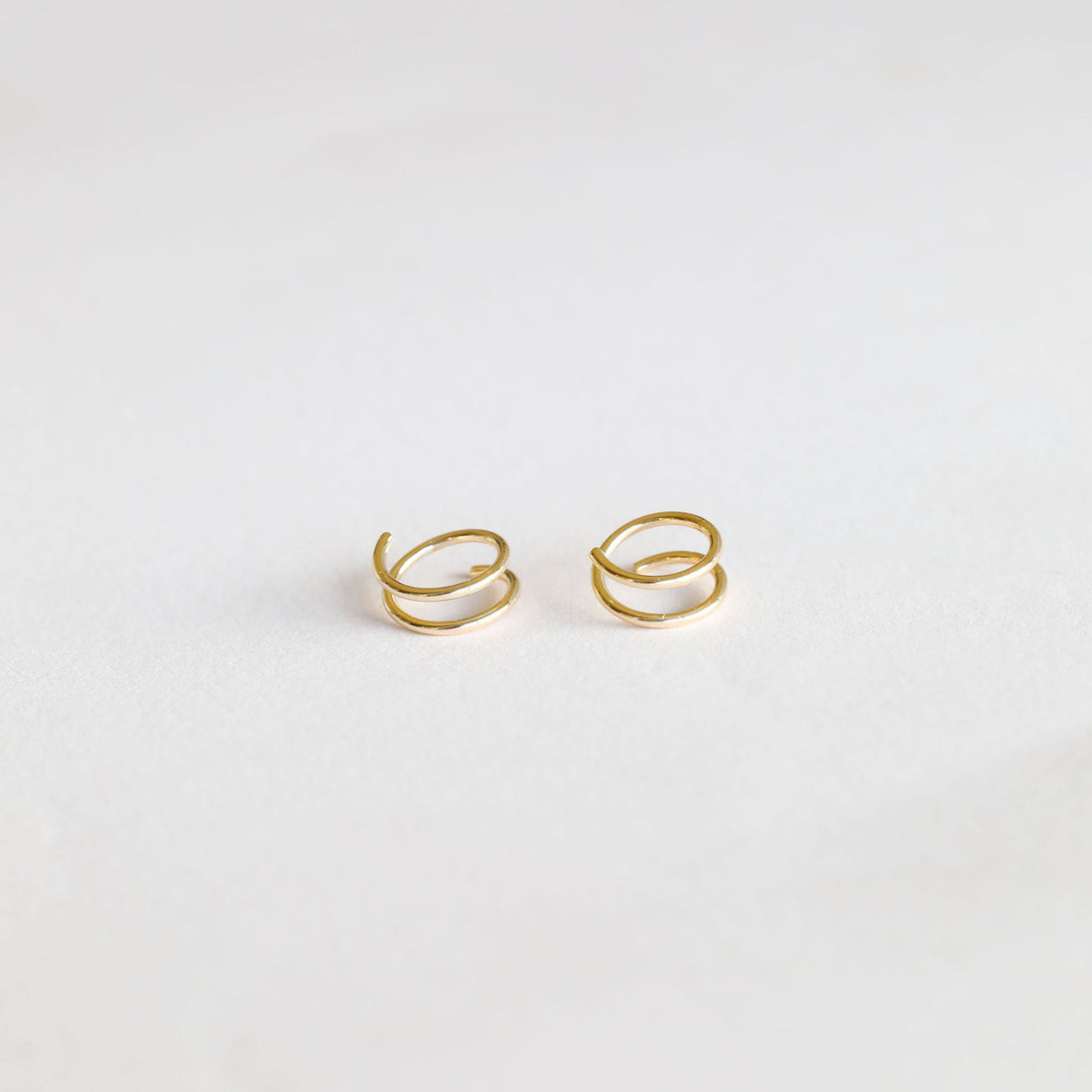 Minimalist - Spiral - Gold Earrings