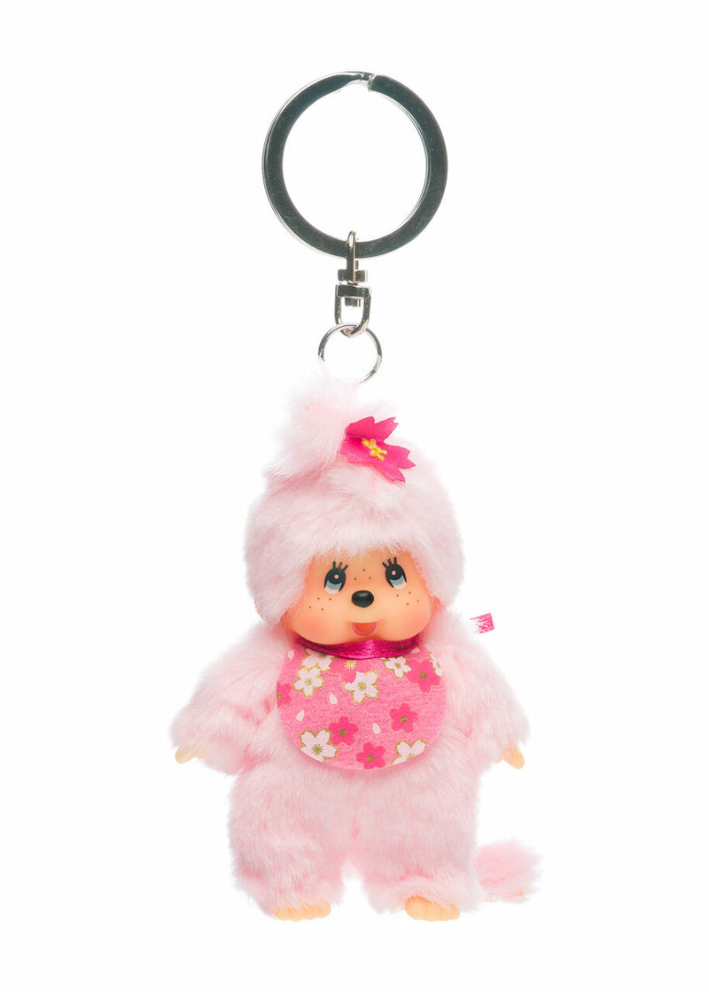 Monchhichi Cherry Blossom Keychain
