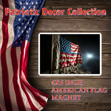 Bold Patriotism: Premium 4x6 American Flag Magnet for a Stunning Display