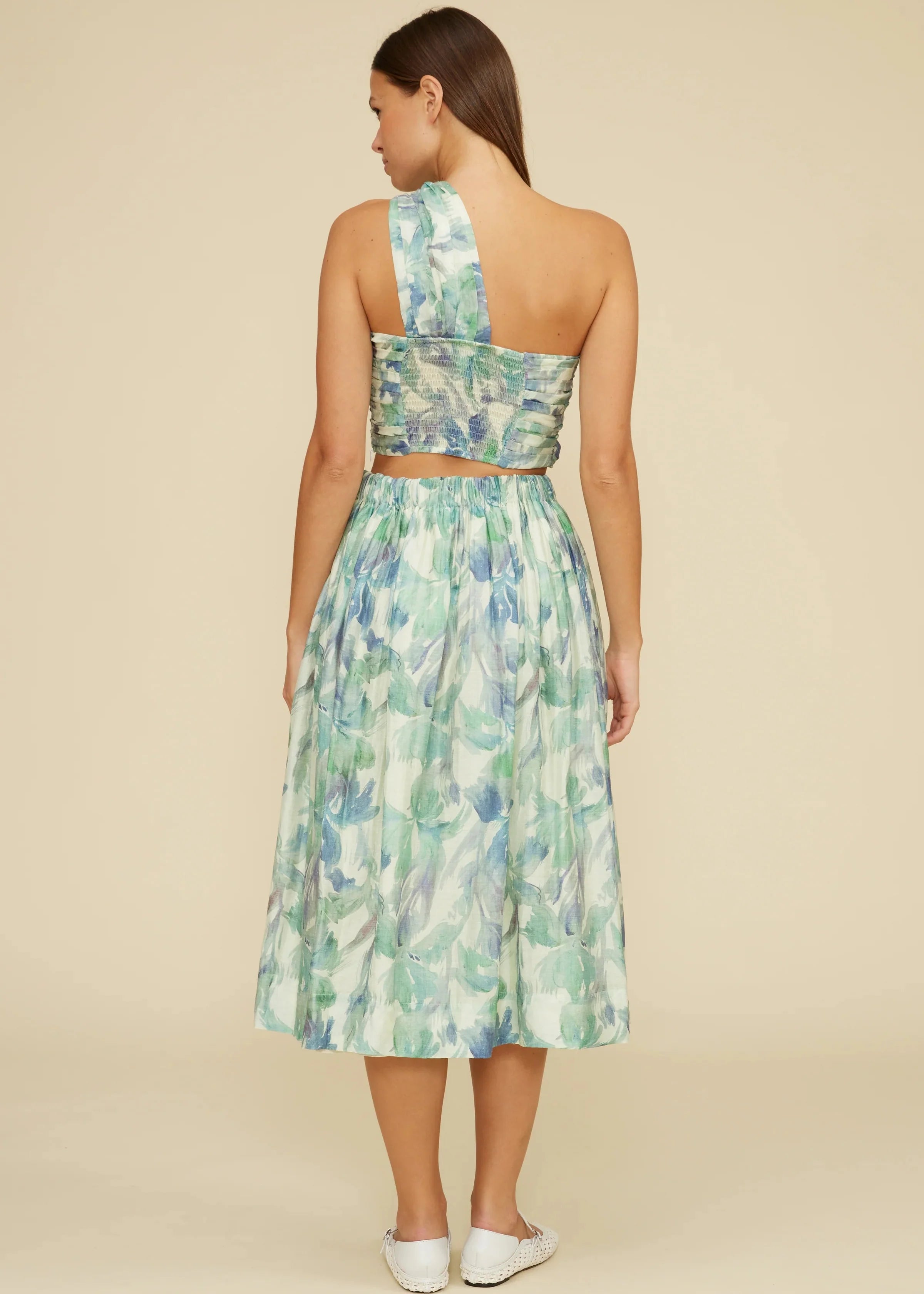 SOPHIA FLORAL MIDI SKIRT