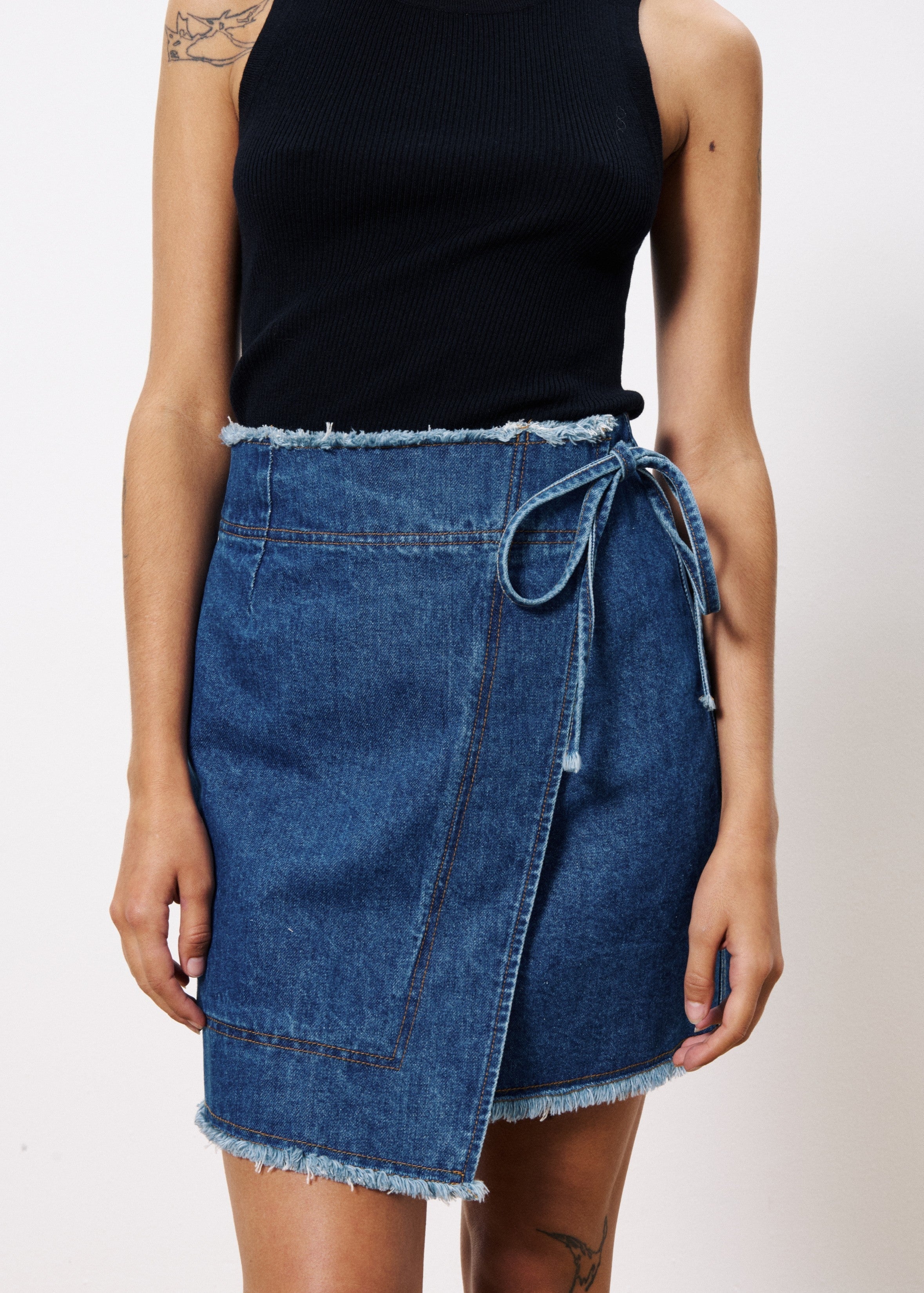 NISE BLUE JEAN MINI SKIRT