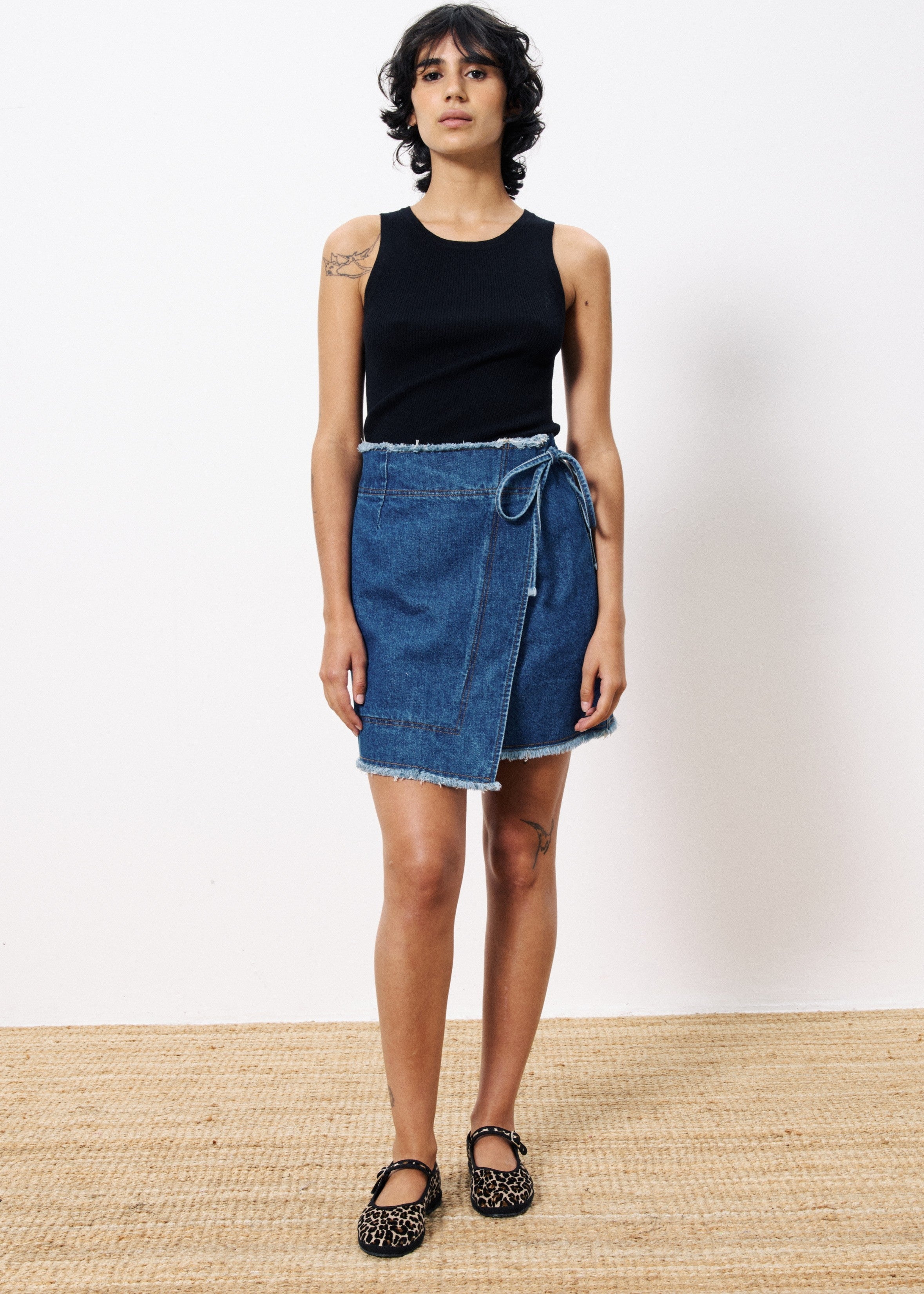 NISE BLUE JEAN MINI SKIRT
