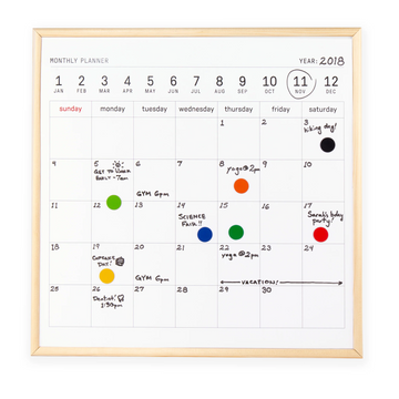 White Board Calendar