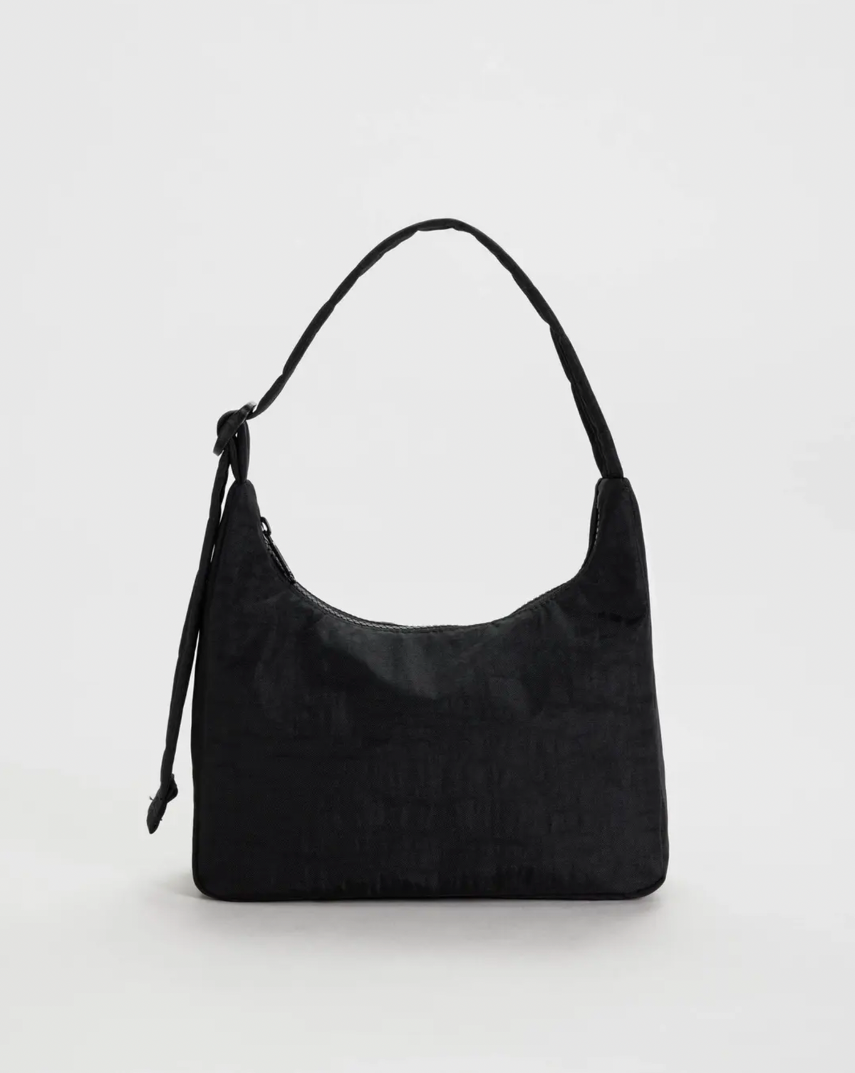 Mini Nylon Shoulder Bag - Black