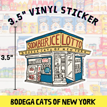 Bodega Cats of New York 3.5 Sticker (Nyc Bodega)