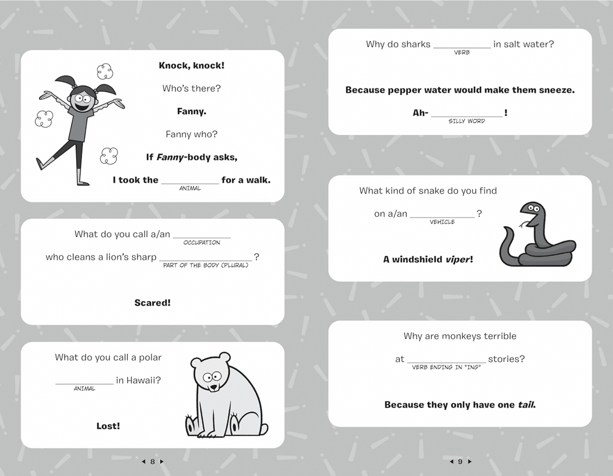 The Mad Libs Silly, Hilariously  Funny, Belly-Busting Joke Book