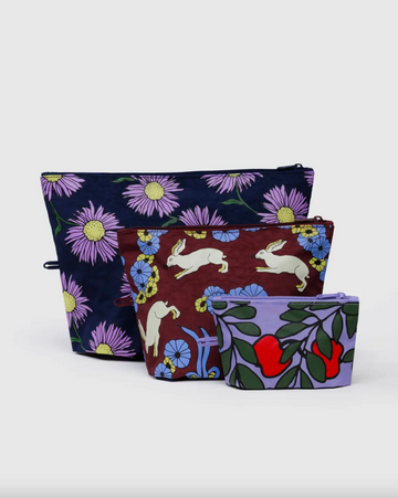 Go Pouch Set - Night Orchard