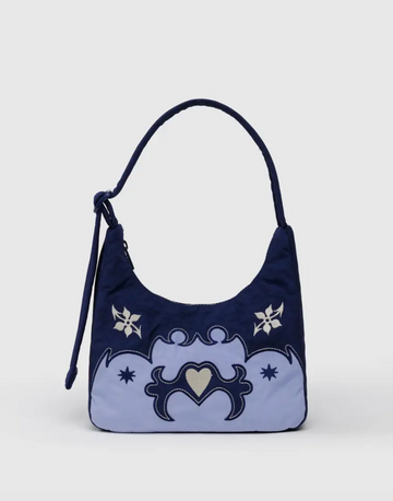 Mini Nylon Shoulder Bag - Western Appliqu¨¦