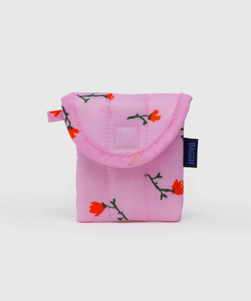 Puffy Earbuds Case - Painted Wildflower
