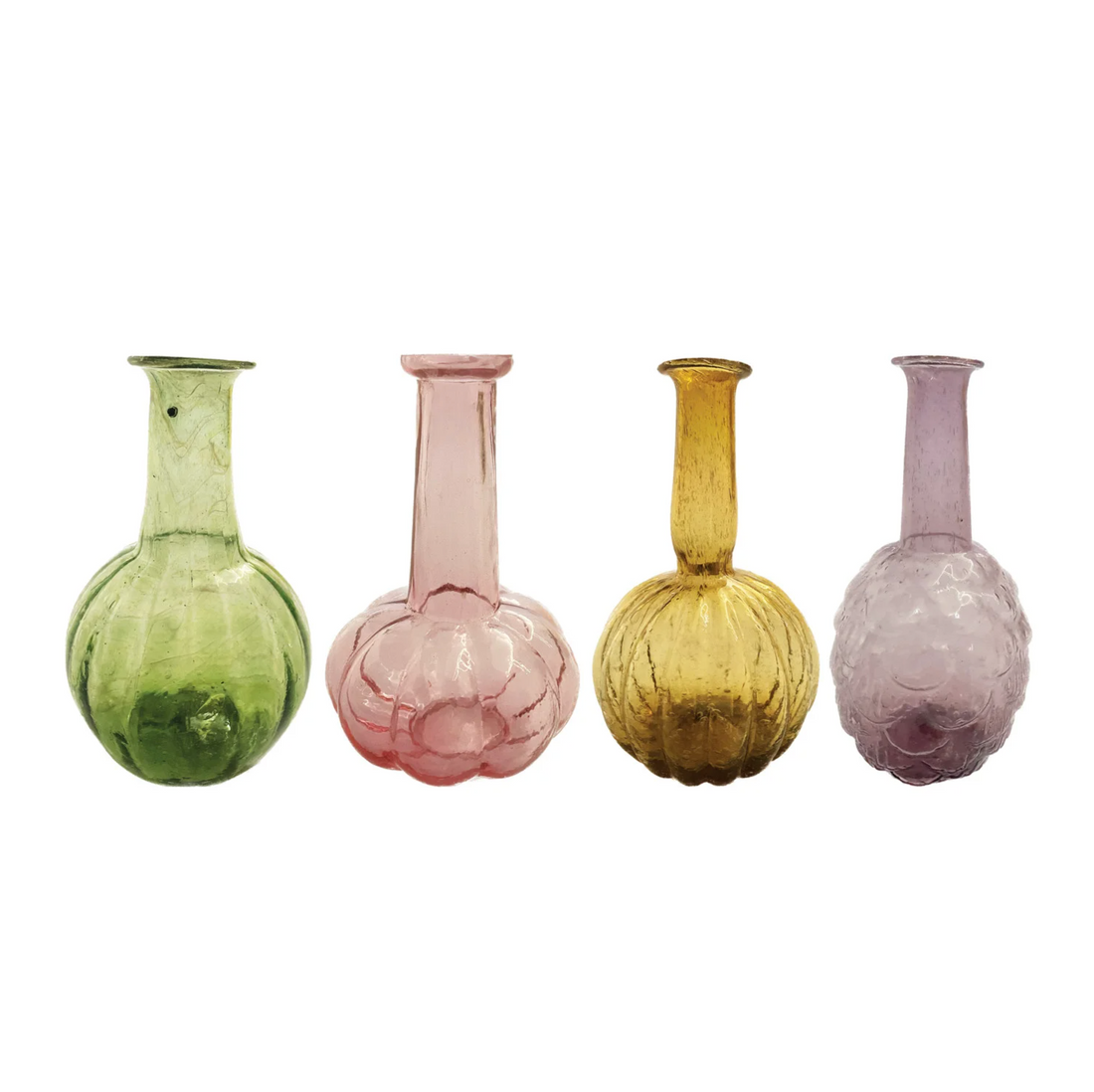 Hand-Blown Recycled Glass Vase - Assorted