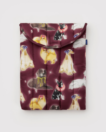 Puffy Laptop Sleeve 13/14 - Fancy Dogs