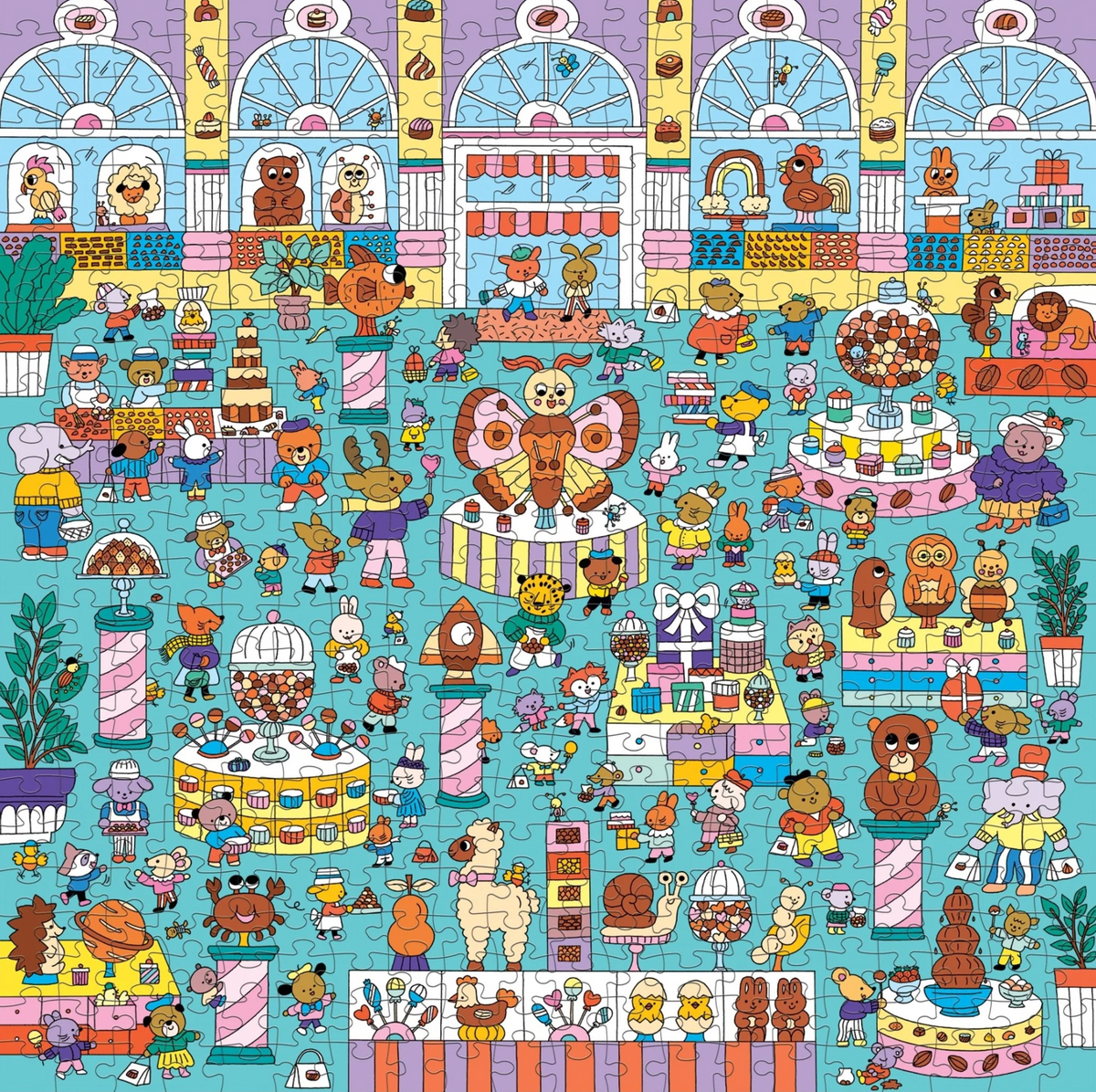 Chocolate Shop 500 Piece Search and Find Family Puzzle