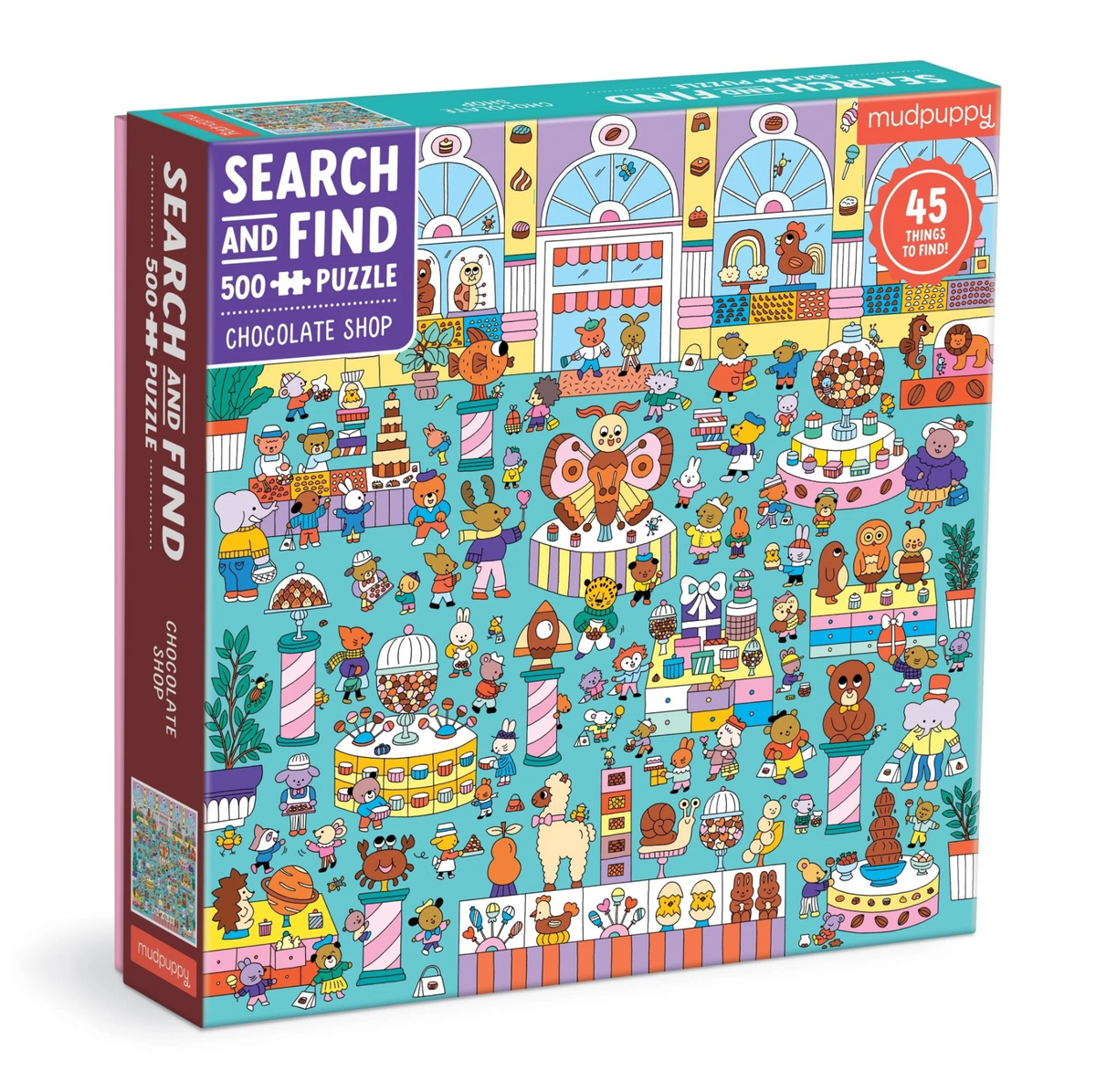 Chocolate Shop 500 Piece Search and Find Family Puzzle