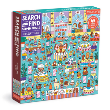 Chocolate Shop 500 Piece Search and Find Family Puzzle