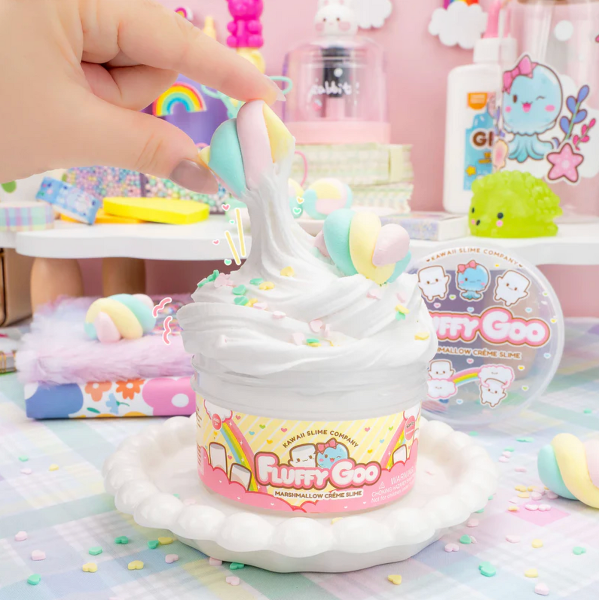 Fluffy Goo Classic Marshmallow Signature Dome? Slime