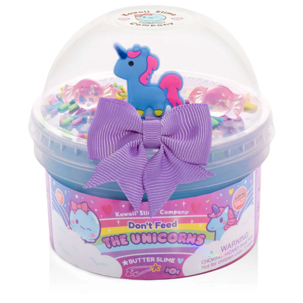 Don't Feed the Unicorns Butter Signature Dome? Slime