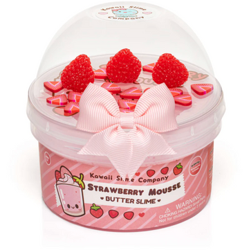 Strawberry Mousse Fluffy Butter Signature Dome? Slime