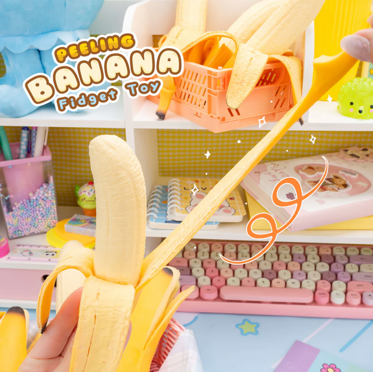 Peeling Banana Squishy Stress Toy