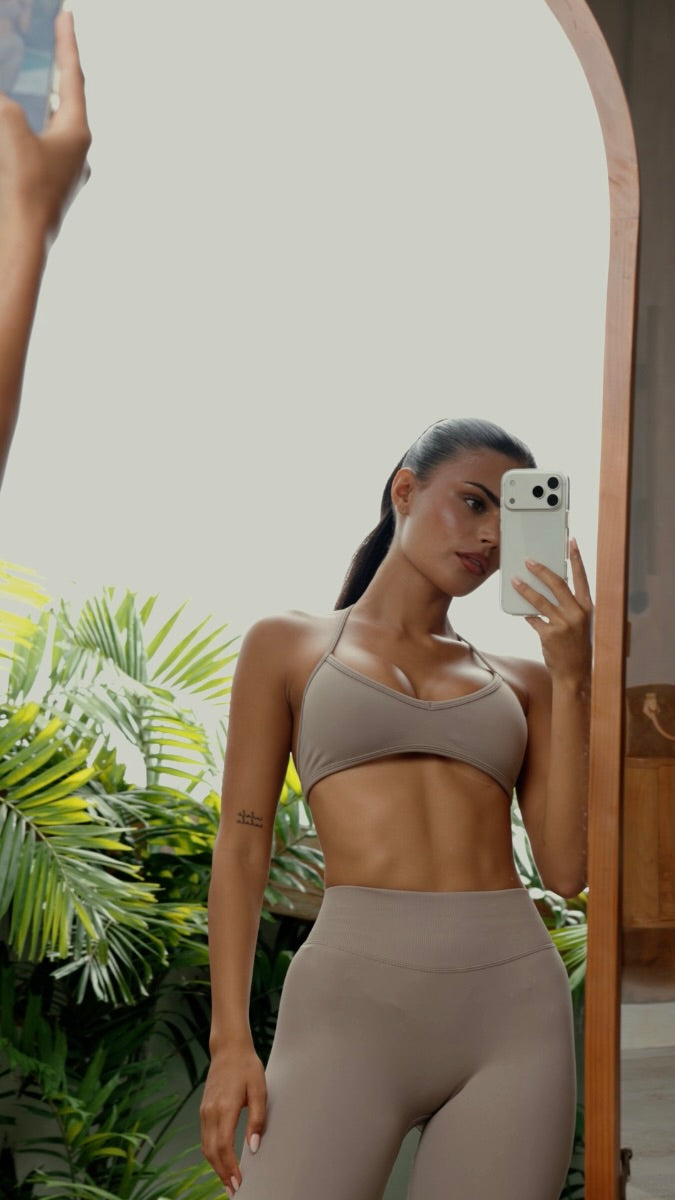 SCULPT V BRALETTE - OAT