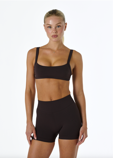 SIGNATURE STRAPPY BRA - ESPRESSO