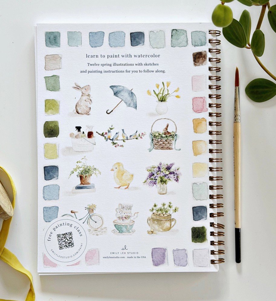 Spring Watercolor Workbook