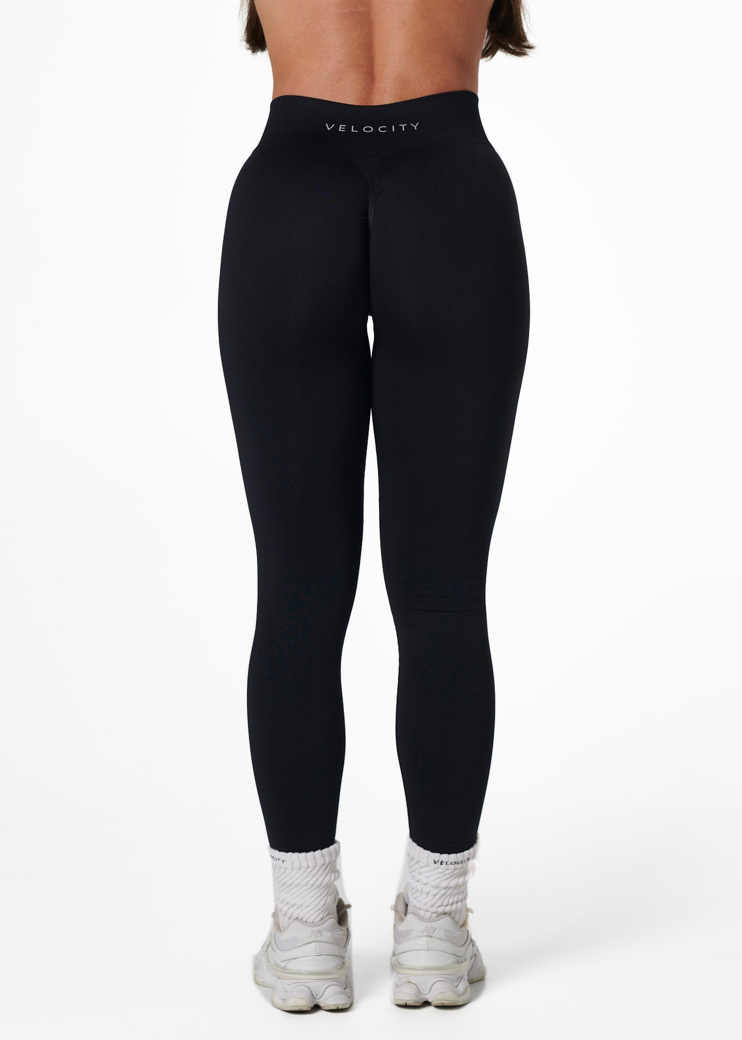 SILHOUETTE SCRUNCH LEGGINGS - BLACK