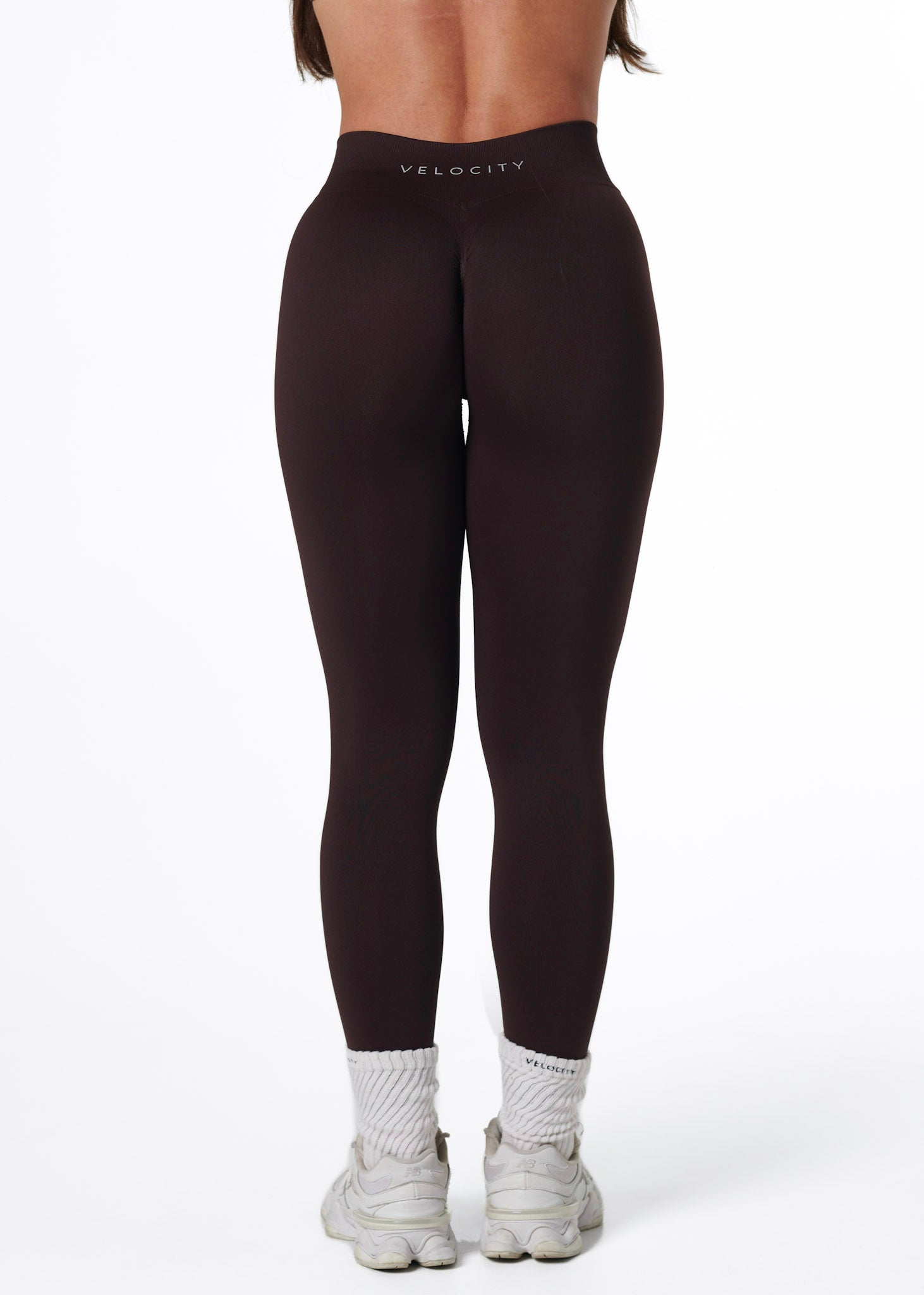 SILHOUETTE SCRUNCH LEGGINGS - ESPRESSO