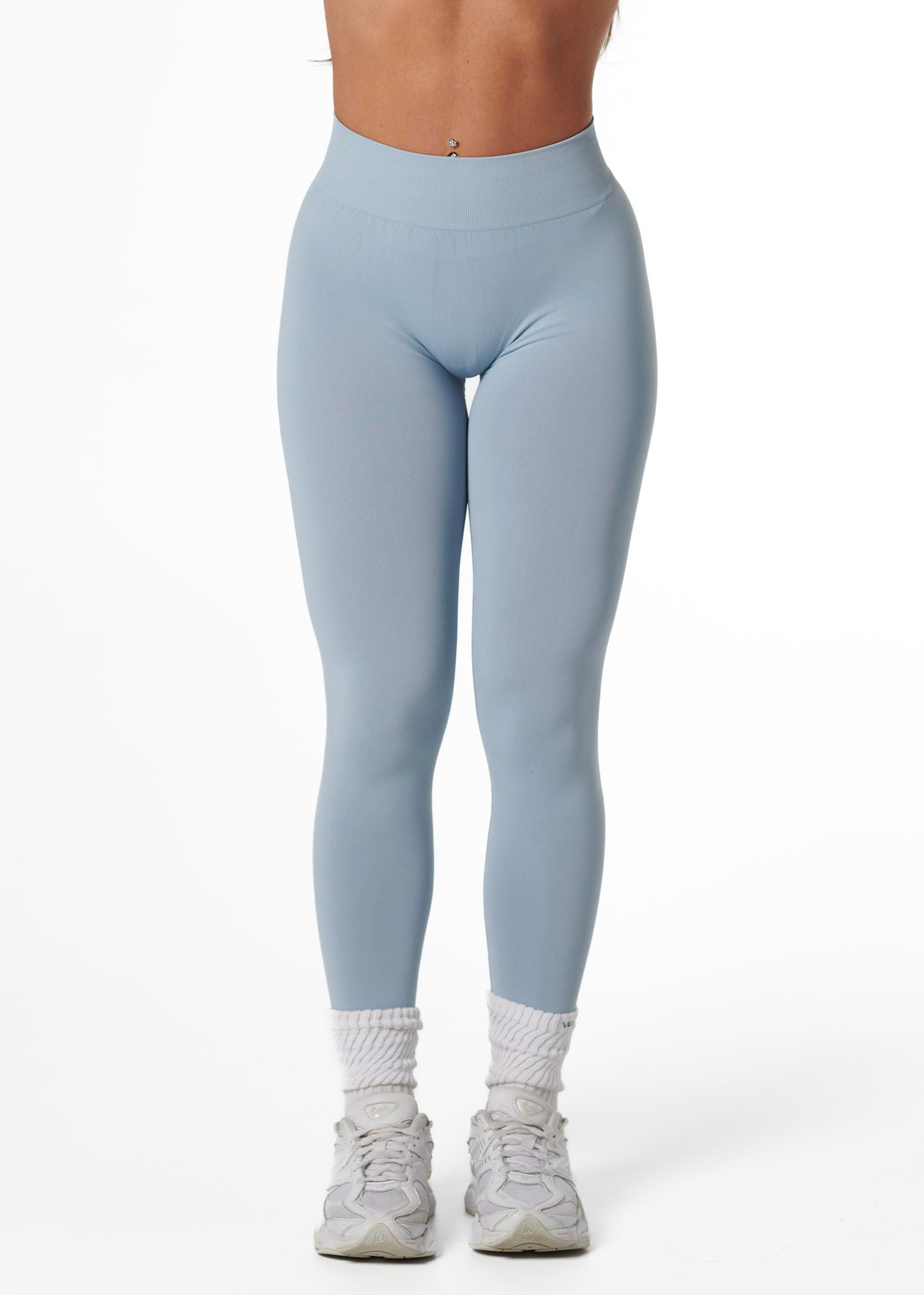SILHOUETTE SCRUNCH LEGGINGS - GLACIER