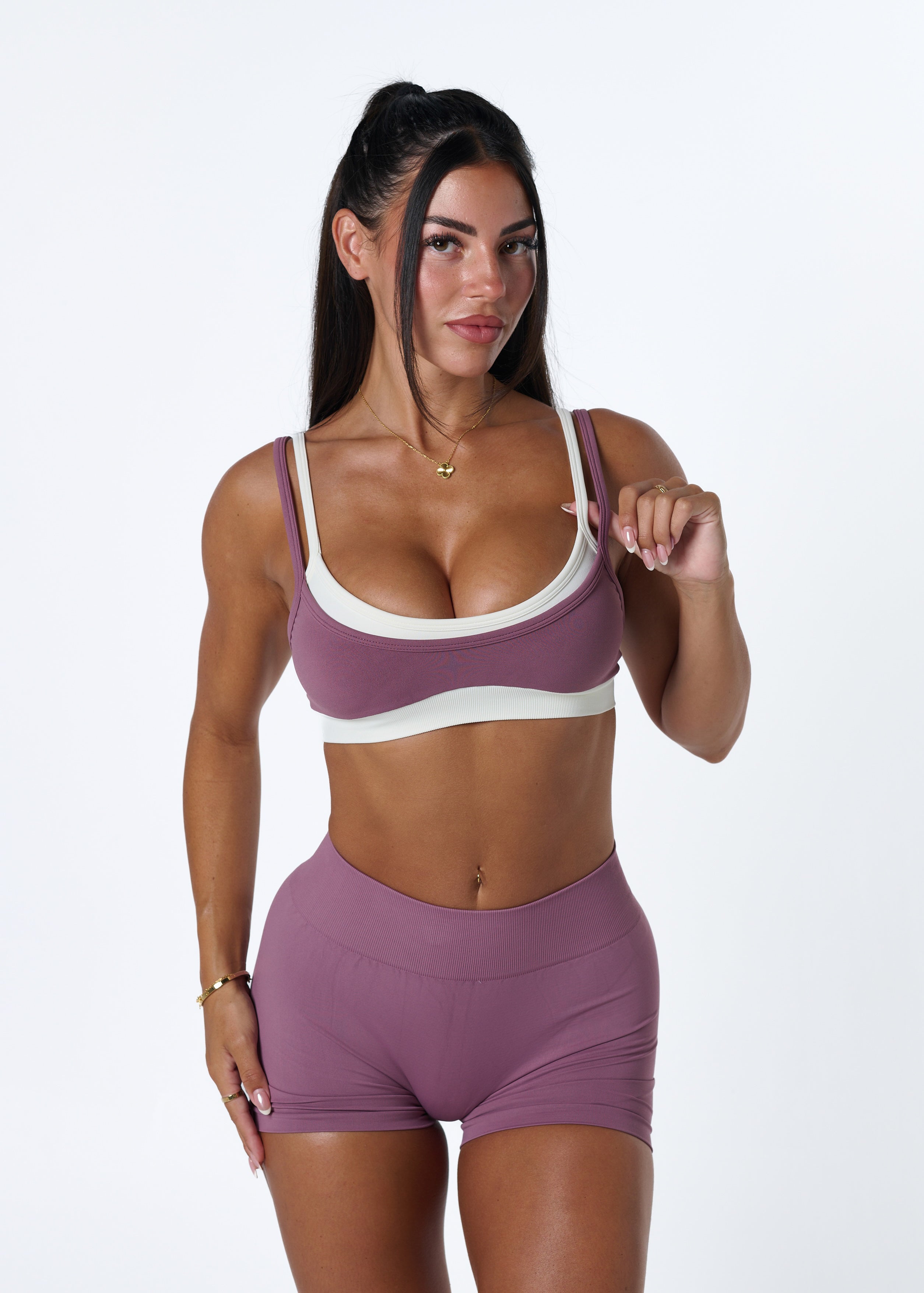 TWO TONE BRA - CINNAMON