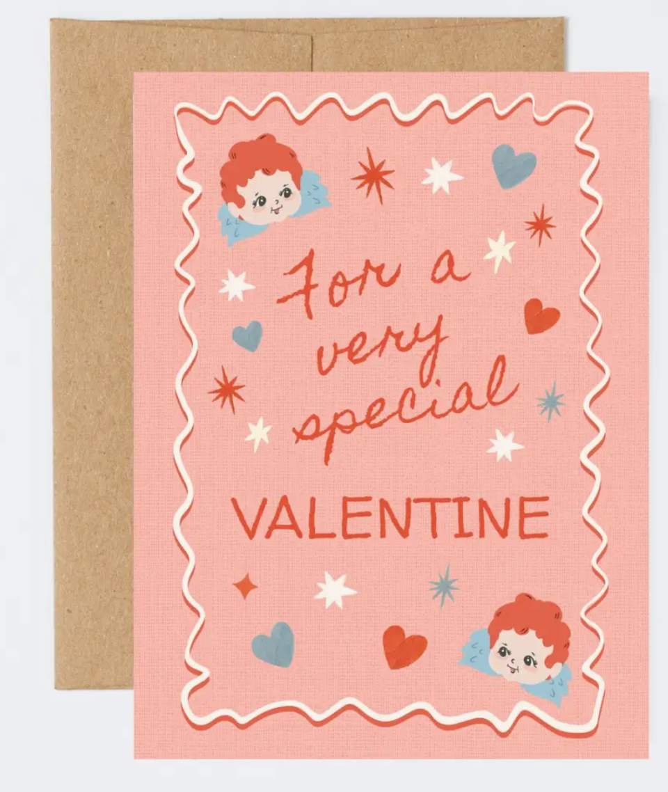 Vintage Cutie Cupid Valentine Card